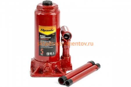 Гидравлический бутылочный домкрат SPARTA 5 т, h подъема 195-380 мм 50323