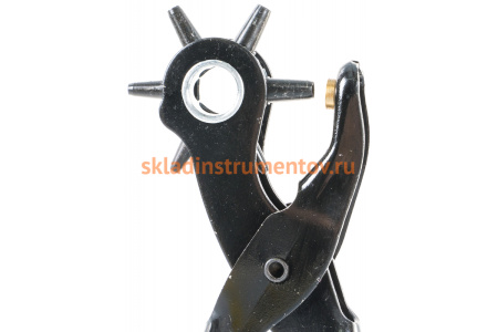 Револьверный дырокол STAYER Standard 6 в 1 для кожи 2-4.5 мм 22940_z01