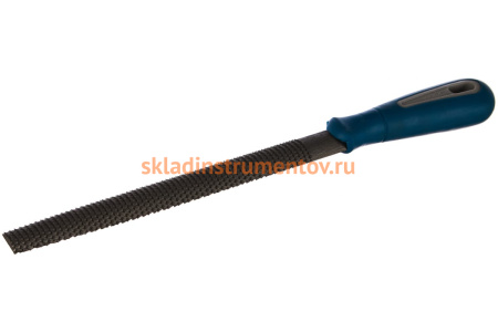 Полукруглый рашпиль, двухкомпонентная рукоятка, №2, 200мм ЗУБР "ЭКСПЕРТ" 16642-20-2