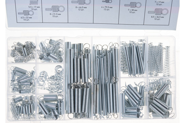 Набор пружин СИБРТЕХ 200 предметов 47602