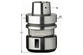 Патрон высокоточный для цанги DIN6388, S=HSK-F63 RH CMT 183.320.01