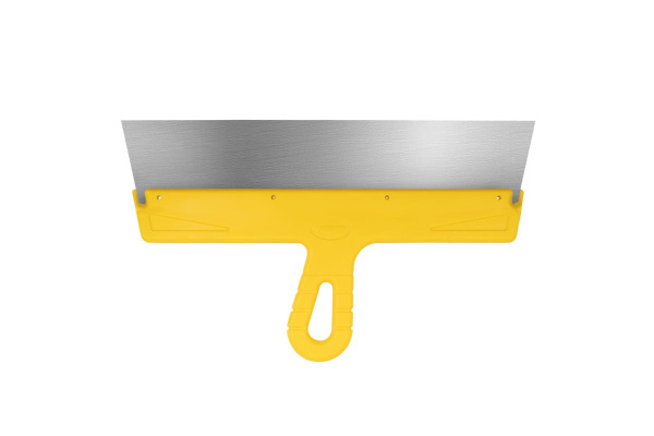 Фасадный шпатель (350 мм, нержавеющая сталь, желтая ручка) Biber МАСТЕР 35178 тов-176005