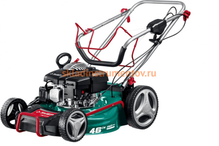 Самоходная бензиновая газонокосилка ЗУБР 460 мм, 4.5 л.с. ГБС-460