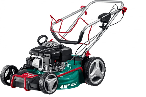 Самоходная бензиновая газонокосилка ЗУБР 460 мм, 4.5 л.с. ГБС-460