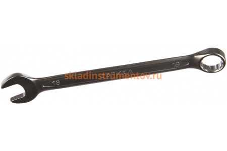 Комбинированный ключ 18мм Chrome vanadium на держателе ЭВРИКА ER-53181