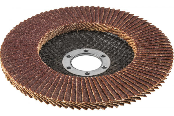 Диск шлифовальный лепестковый торцевой AFD125P80 (125х22.2 мм; Р80; 10 шт.) Thorvik 52386