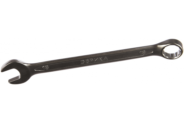 Комбинированный ключ 18мм Chrome vanadium на держателе ЭВРИКА ER-53181