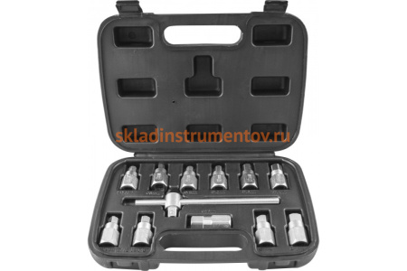 Набор приспособлений для откручивания масляных пробок THORVIK AODTS12 12 предметов 52332