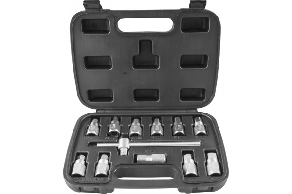 Набор приспособлений для откручивания масляных пробок THORVIK AODTS12 12 предметов 52332