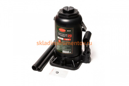 Домкрат ROCKFORCE бутылочный 20т с клапаном высота подхвата - 235мм RF-T92003