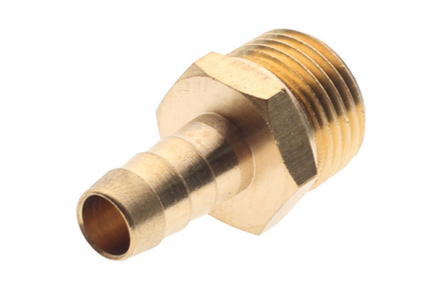 Штуцер пневматический (1/2"M - елочка 8 мм) ЭВРИКА ER-MH08/05