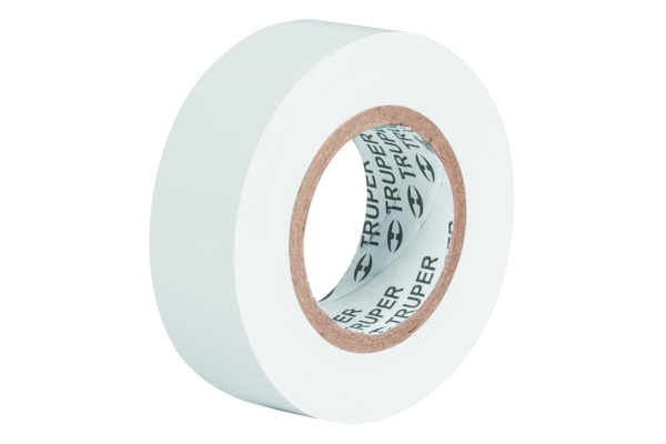 Изолента Truper акрил, 18 м, ширина 19 мм, белая M-33B 12506