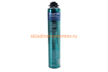 Профессиональная полиуретановая пена Kraftool KRAFTFLEX PROFI 65 для монтажного пистолета, всесезонная, SVS, 850 мл 41184_z01