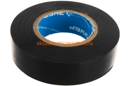 Изолента "МАСТЕР" черная ПВХ (19 мм; 20 м) ЗУБР 1234-2_z01