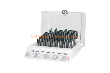 Набор борфрез твердосплавных (35 шт; HM-TiCN) Ruko 116008TC