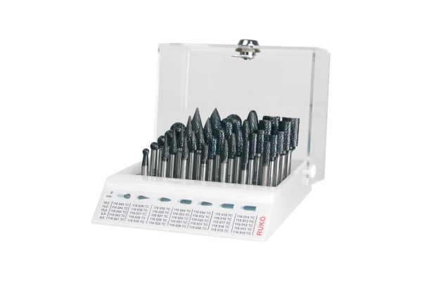 Набор борфрез твердосплавных (35 шт; HM-TiCN) Ruko 116008TC