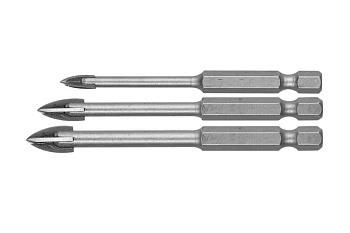 Набор сверл по кафелю и керамике ЭКСПЕРТ (3 шт; 4, 6, 8 мм) Зубр 29845-H3