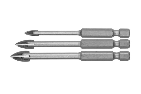 Набор сверл по кафелю и керамике ЭКСПЕРТ (3 шт; 4, 6, 8 мм) Зубр 29845-H3