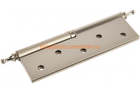 Дверная разъемная петля Зубр Эксперт 1 подшипник цвет матовая никель PN левая с крепежом 125x75x2.5 мм 2 шт. 37605-125-4L