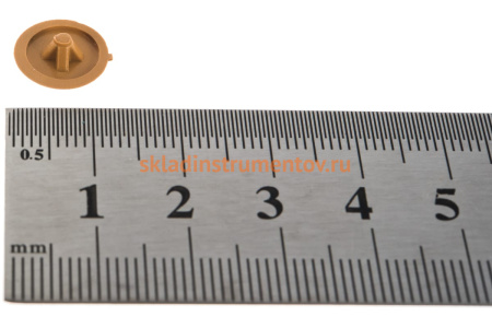 Декоративная заглушка под шуруп Зубр цвет бук, шлиц №2, ТФ6, 40шт 4-308156-2