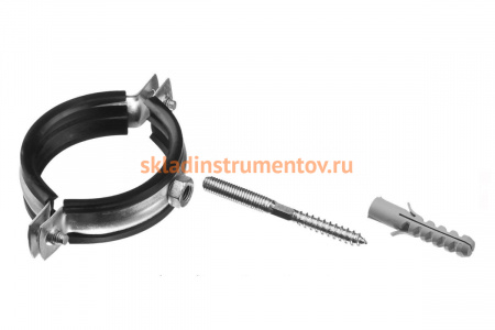 Трубный хомут с гайкой Зубр оцинк 1/2  1шт  37866-20-24