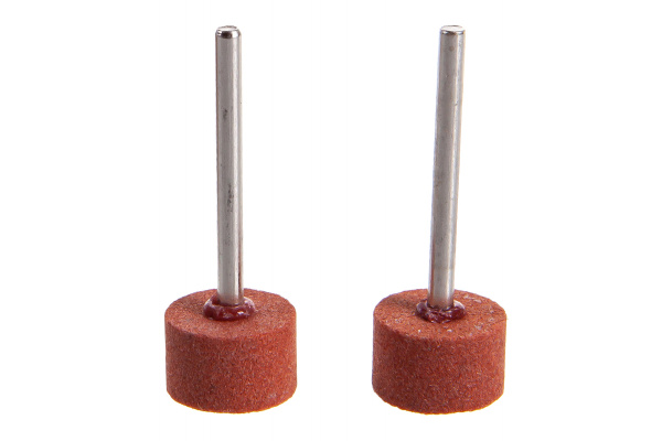 Шлифовальный абразивный круг Зубр на шпильке P 120 d 15x10x3.2 мм L 45 мм 2 шт. 35910