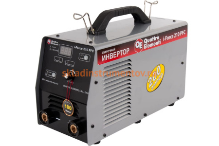 Инверторный аппарат электродной сварки QUATTRO ELEMENTI i-FORCE 210 PFC 771-626 Инверторный аппарат электродной сварки QUATTRO ELEMENTI i-FORCE 210 PFC 771-626
