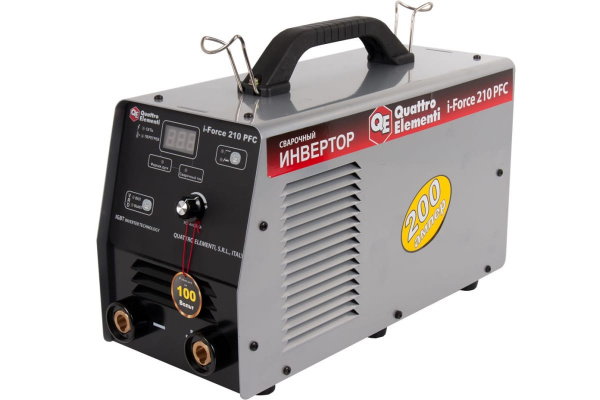 Инверторный аппарат электродной сварки QUATTRO ELEMENTI i-FORCE 210 PFC 771-626 Инверторный аппарат электродной сварки QUATTRO ELEMENTI i-FORCE 210 PFC 771-626