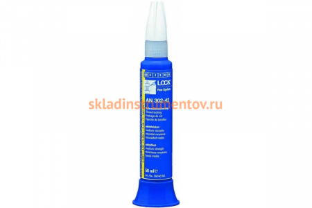 Фиксатор резьбы Weicon AN 302-42 50 мл максимальный зазор 0.20 мм синий wcn30242150