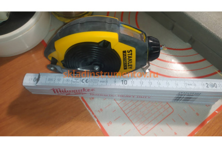 Набор из 3 предметов: отбивочный шнур 30 м, краситель, маркер Stanley 0-47-681