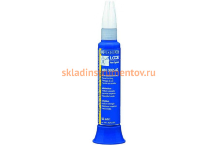 Фиксатор резьбы Weicon AN 302-42 50 мл максимальный зазор 0.20 мм синий wcn30242150