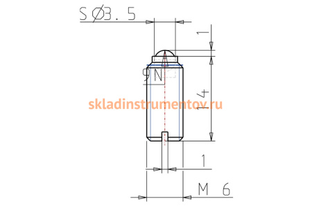 Пружинный фиксатор KIPP 50шт K0309.06