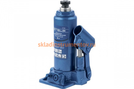 Бутылочный гидравлический домкрат STELS 4 т 51102