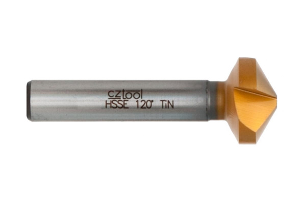 Зенковка (12.4х8х53 мм; Z3; 120°; HSSE-TiN) Bucovice Tools 891124