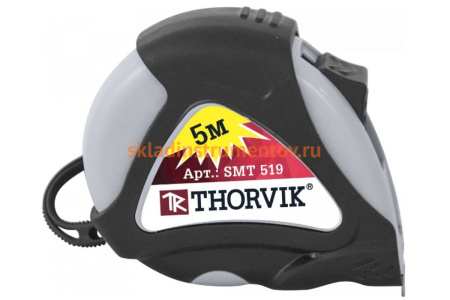 Рулетка в обрезиненном корпусе THORVIK SMT519 52389 Рулетка в обрезиненном корпусе THORVIK SMT519 52389