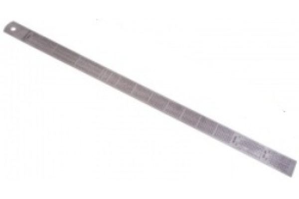 Металлическая линейка с двусторонней шкалой 150х19х0,6мм GRIFF 031139