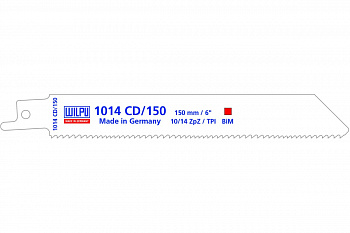 Полотно универсальное 1014 CD/150 Bi-metall (5 шт; 150х19х1.27 мм; 130 мм; 10/14 TPI) WILPU 1356500005