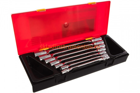 Набор двенадцатигранных шарнирных ключей 6-19мм 7шт JTC-K6072