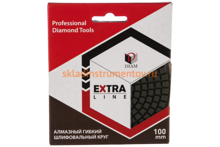 Круг алмазный гибкий шлифовальный АГШК Premium (100х3 мм: BUFF) Diam 000139