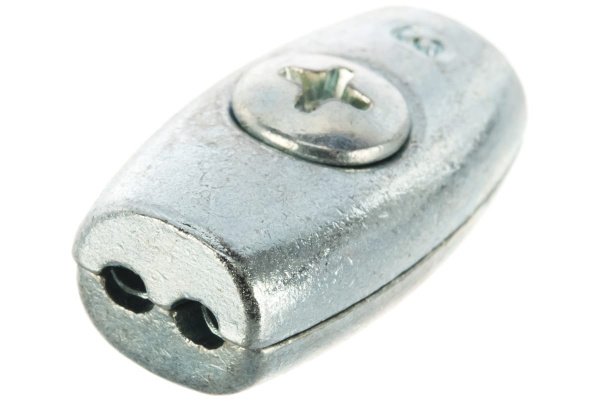 Зажим троса ЗУБР Бочонок 3мм, 2 шт, 304456-03 Зажим троса ЗУБР Бочонок 3мм, 2 шт, 304456-03