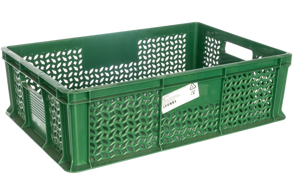 Ящик с ручками Тара.ру 600х400х180 мм, зеленый 16686