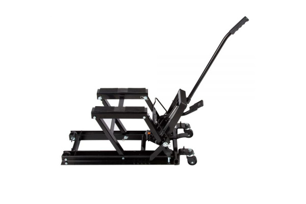 Подкатной гидравлический мотодомкрат WIEDERKRAFT 700 кг, 430 мм WDK-86101