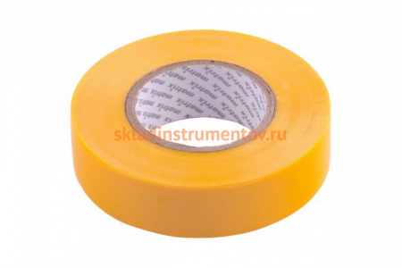 Изолента MATRIX ПВХ, 19 мм х 20 м, желтая, 150 мкм 88780