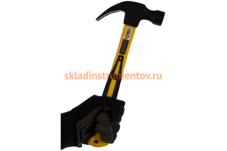 Молоток-гвоздодер с фибергласовой рукояткой STAYER Fiberglass 560 г 2026-560_z01