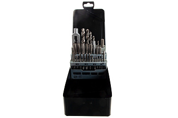 Набор ручных метчиков со сверлами D.BOR HSS-G DIN 352, 29 шт 19G1029208D