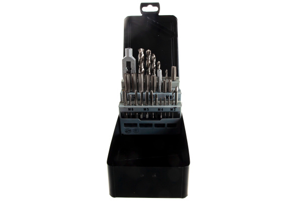 Набор ручных метчиков со сверлами D.BOR HSS-G DIN 352, 29 шт 19G1029208D