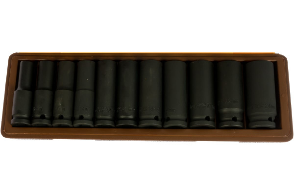 Набор торцевых ударных глубоких головок (11 предметов; 10-24 мм; 1/2DR) Ombra 912511 55509