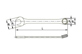 Гаечный ключ Thorvik CWI1316 комбинированный дюймовый 13/16 52914