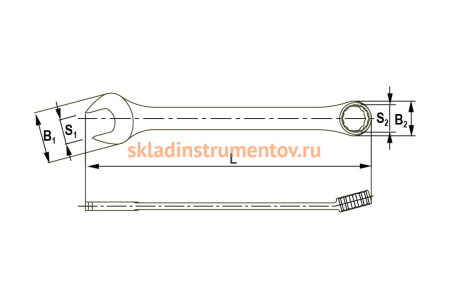 Гаечный ключ Thorvik CWI0001 комбинированный дюймовый 1 52900