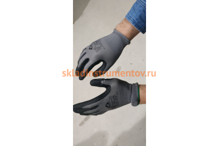 Защитные перчатки с рельефным латексным покрытием Jeta Safety 12 пар JL061/L